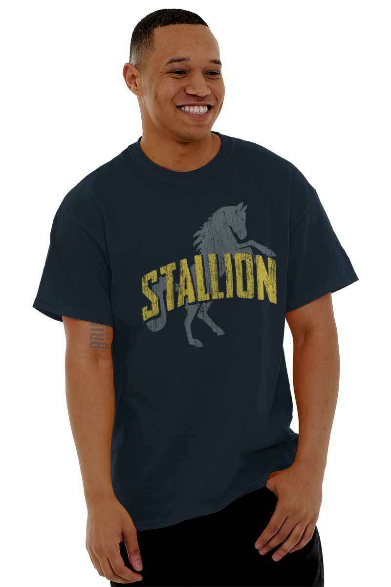 Funny Sarcastic Italian Stallion Horse Movie Mens Casual Crewneck T Shirts Tees gallery