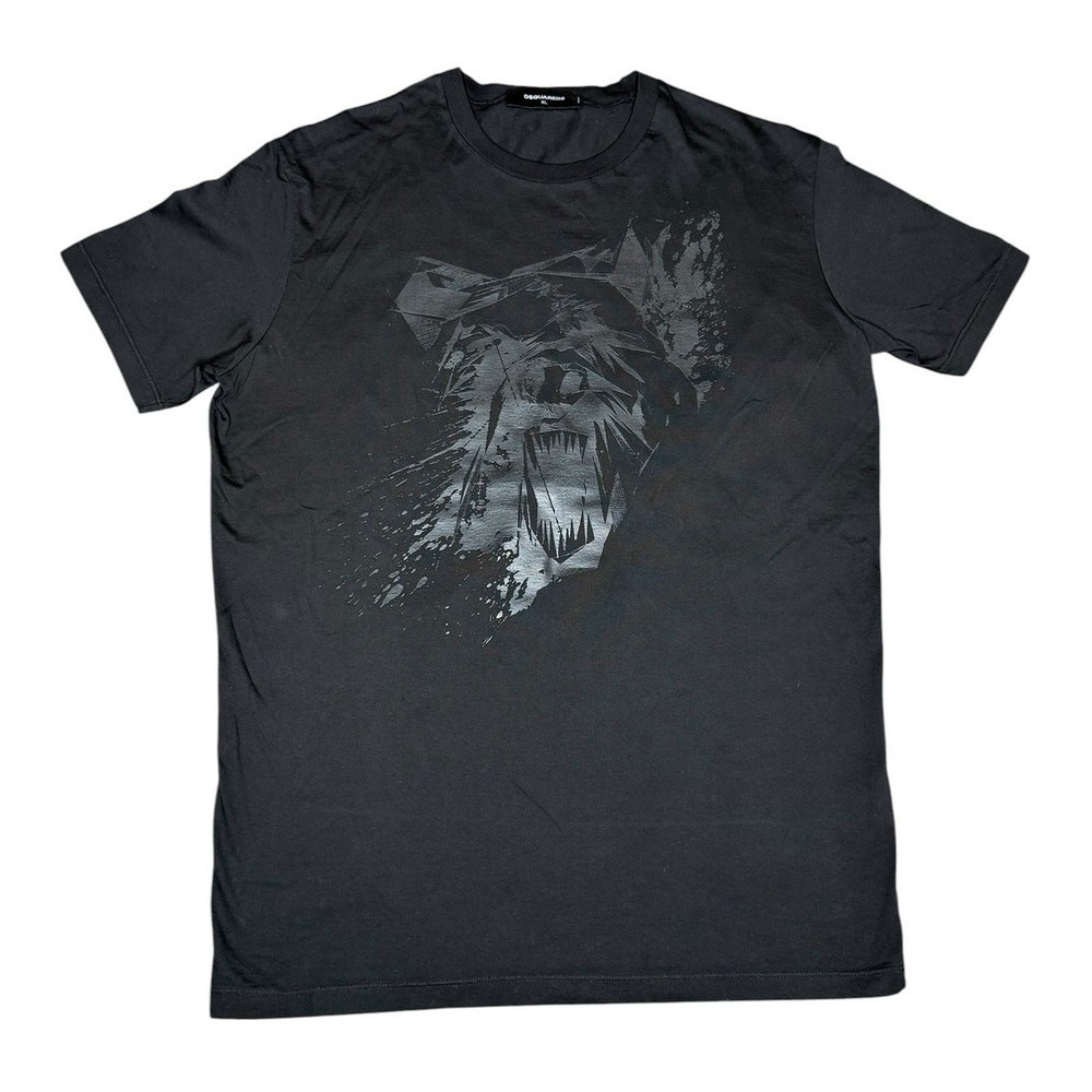 Dsquared2 Black Tonal Bear Graphic T-Shirt Size XL