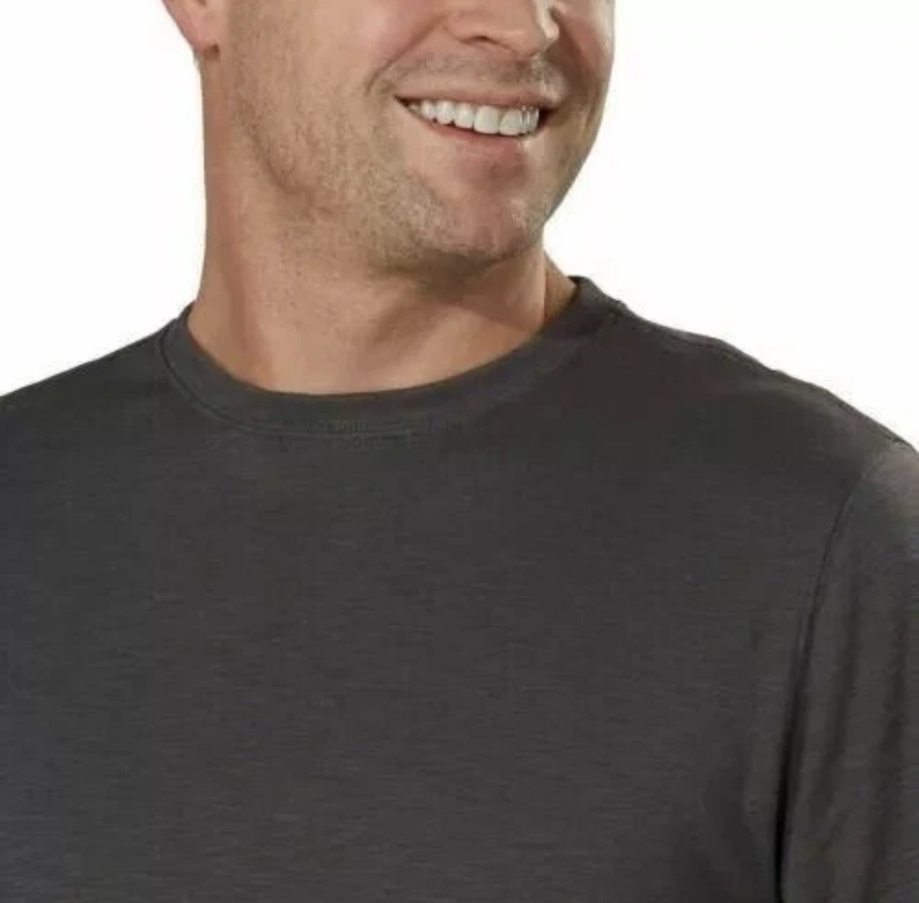 Kirkland Signature 100% Pima Cotton Slub Tee, Men's Large, Gray, NEW gallery
