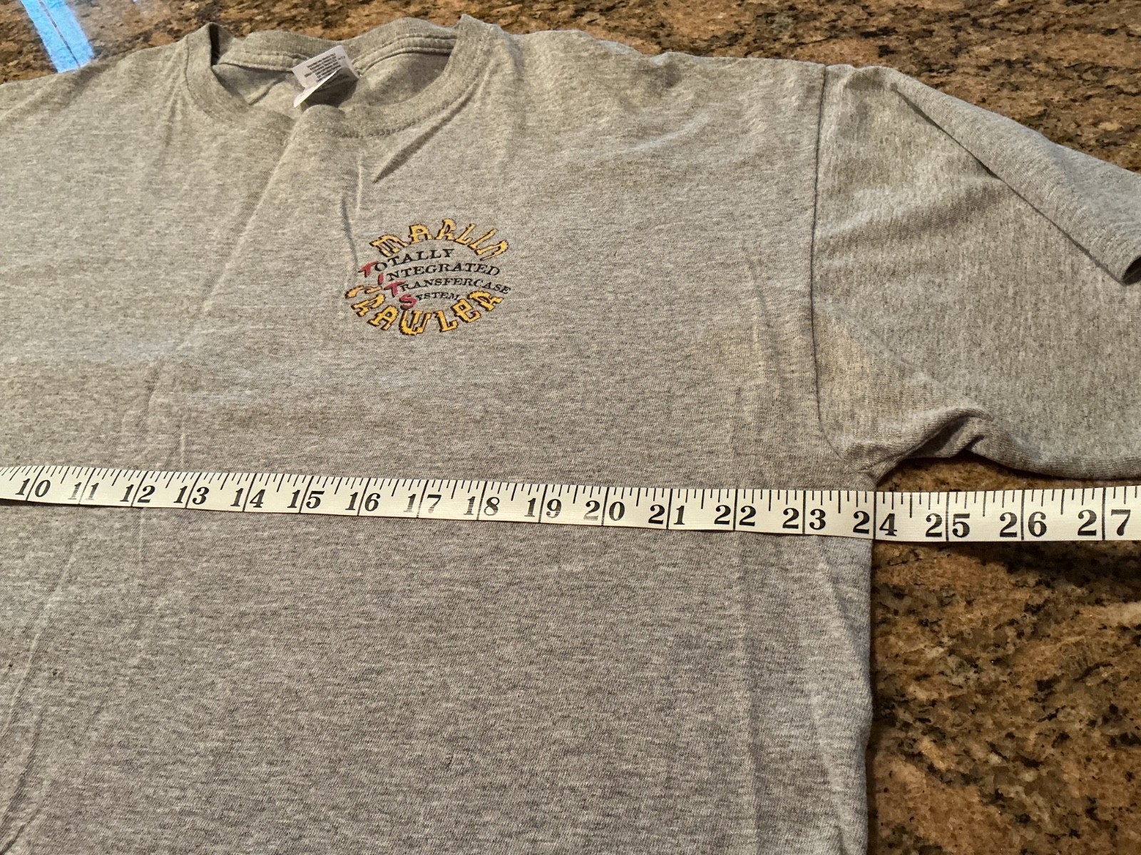 Vintage Marlin Crawler Shirt Totally Integrated Transfer Systems 👀 XL gallery