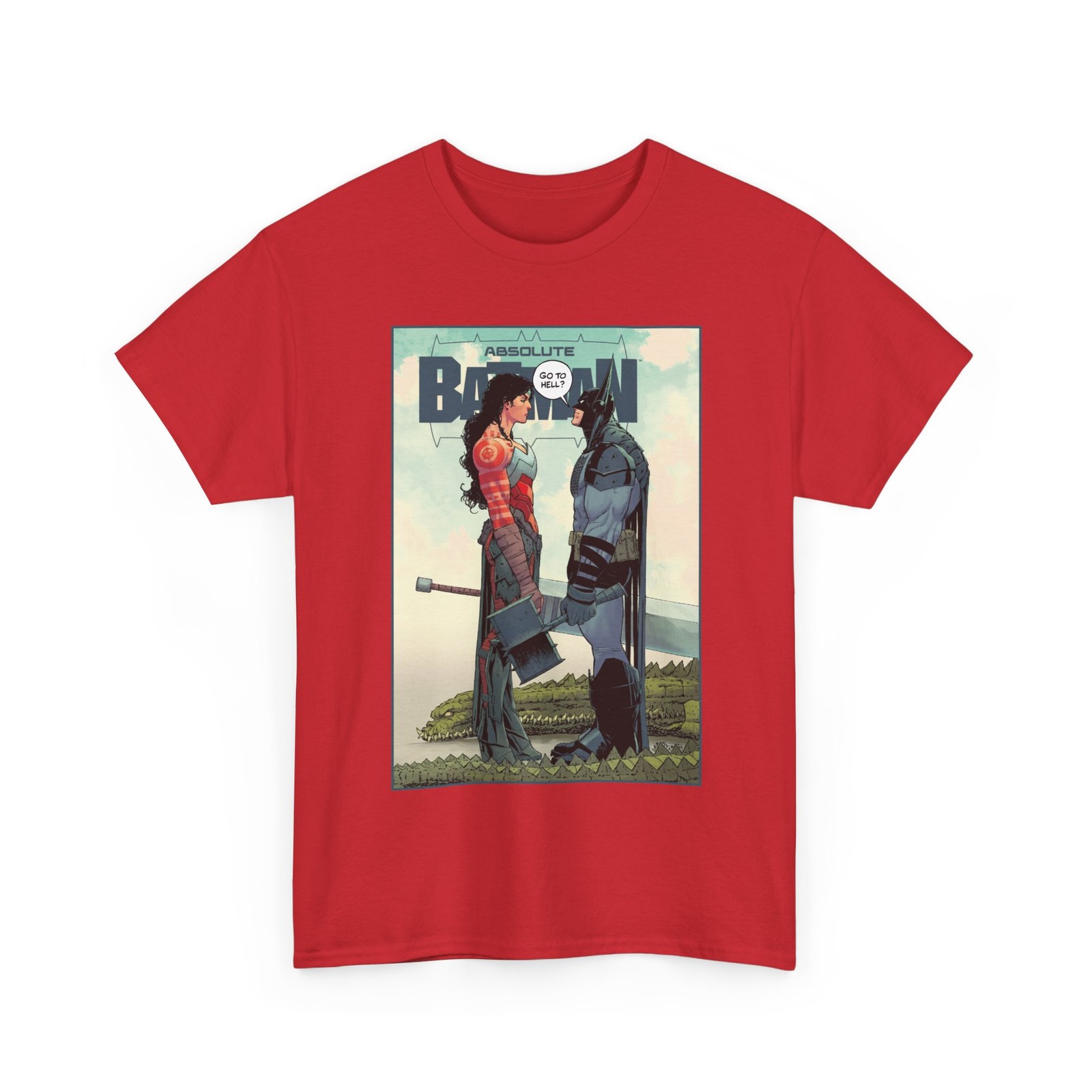 Absolute Batman & Absolute Wonder Woman T-Shirt - Nick Dragotta Art - DC Comics gallery