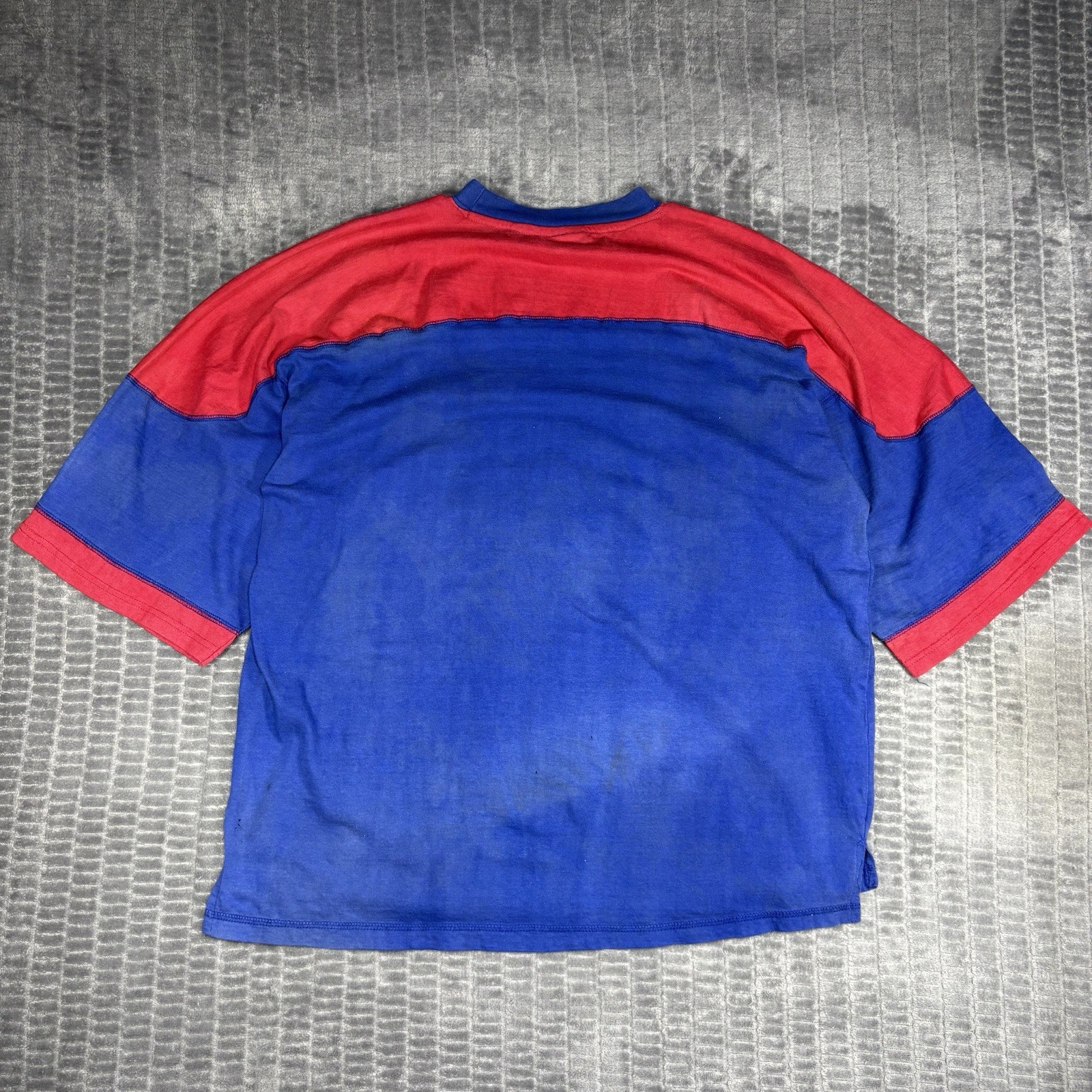 Vtg 1996 Chicago Cubs Shirt XL Iron Knights Pro Edge Colorblock Distressed 90s gallery