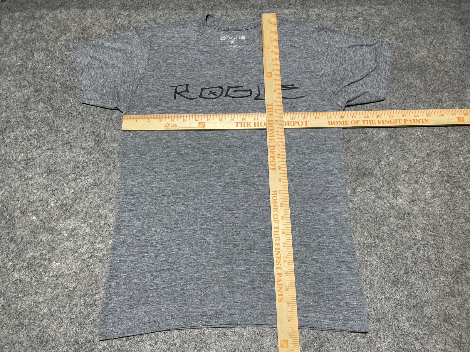 ROGUE Sports Gym Rat Lift Heavy weights Gray SMALL Skull Shirt Day of the Dead gallery