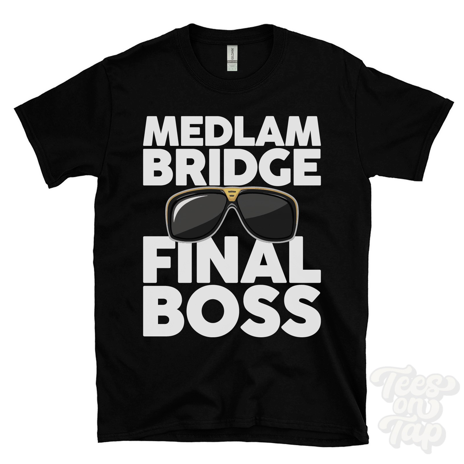 MEDLAM BRIDGE FINAL BOSS T-SHIRT funny xmas gift boston lincolnshire england gallery