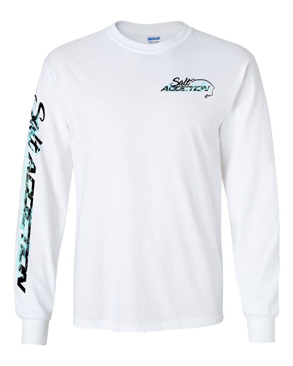 Salt Addiction Saltwater Fishing Long Sleeve T Shirt Cotton ocean trolling gallery