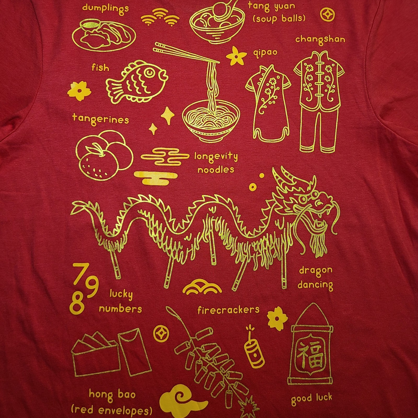 Target Chinese Lunar New Year T Shirt Size XS "Goodie Two Sleeves" New Free Ship gallery