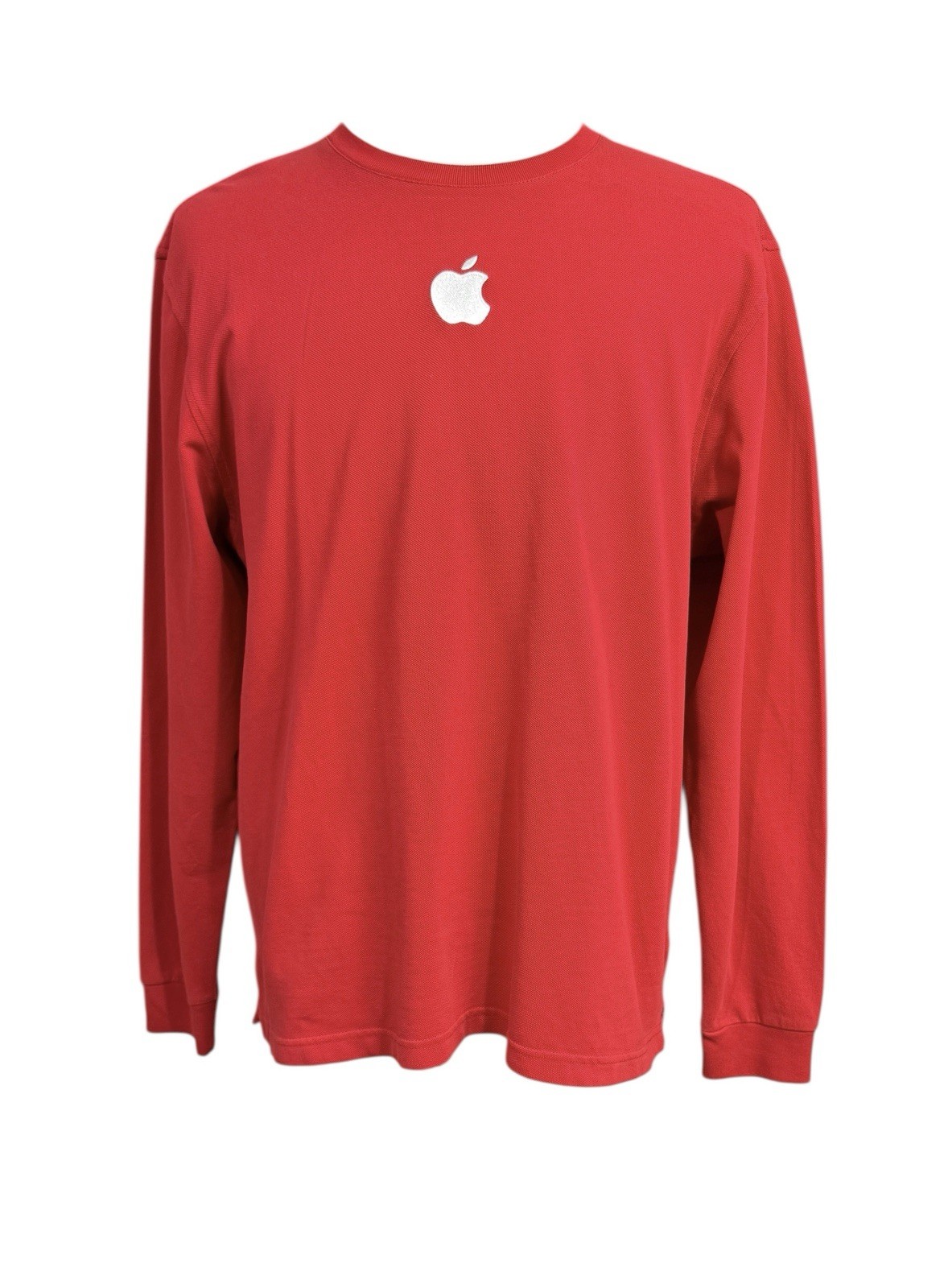 Apple Employee Red Long Sleeve Cotton T Shirt XL Unisex gallery