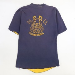 Vintage Saturation Diver NEDU Engineer Double Face Russell Athletic T-Shirt XL