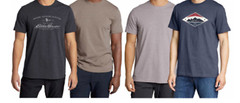NEW Eddie Bauer Men’s 2-Pack Ultra Soft Graphic Crew Tee T-Shirts Great Gift NWT