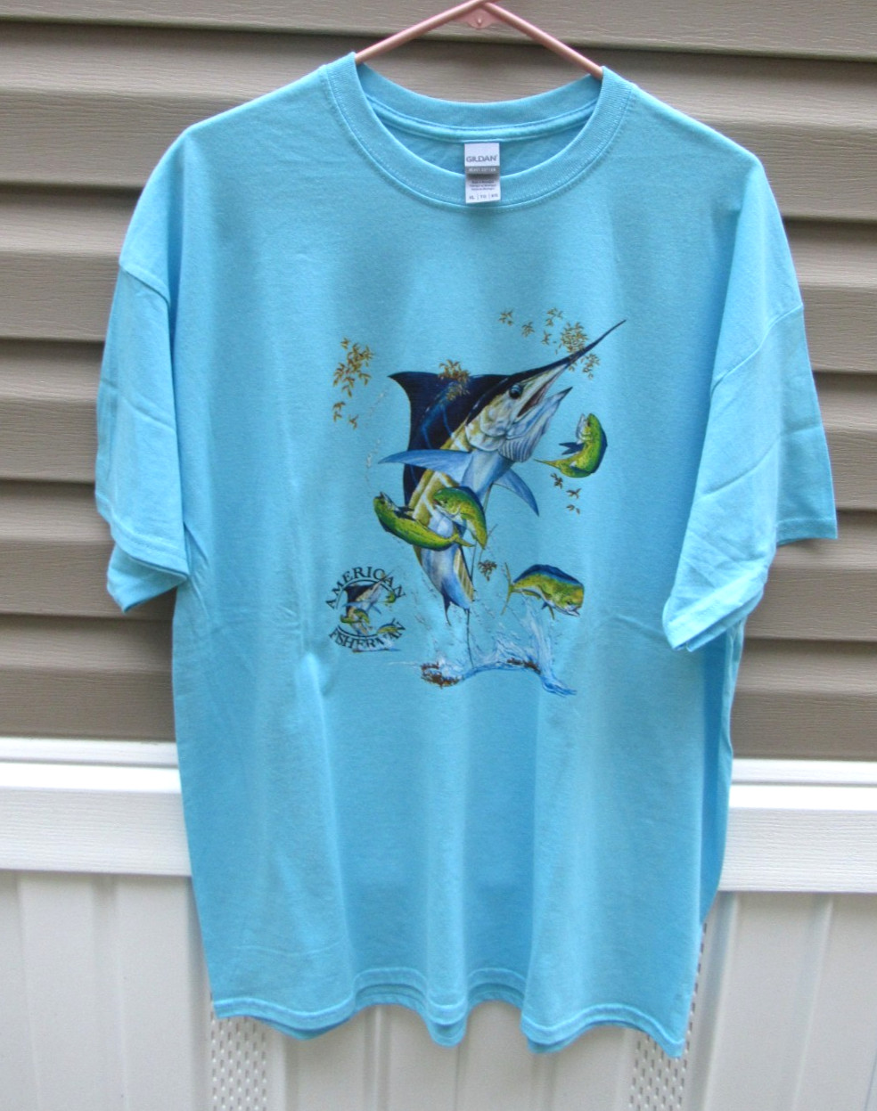 American Fisherman short sleeve blue T shirt - XL gallery