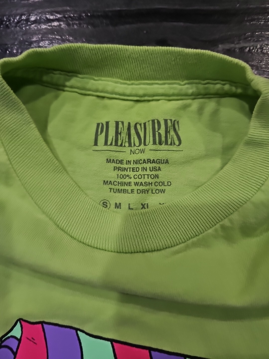 Small Pleasures Long Sleeve Life Savers Life Sucks Neon Green Tee gallery