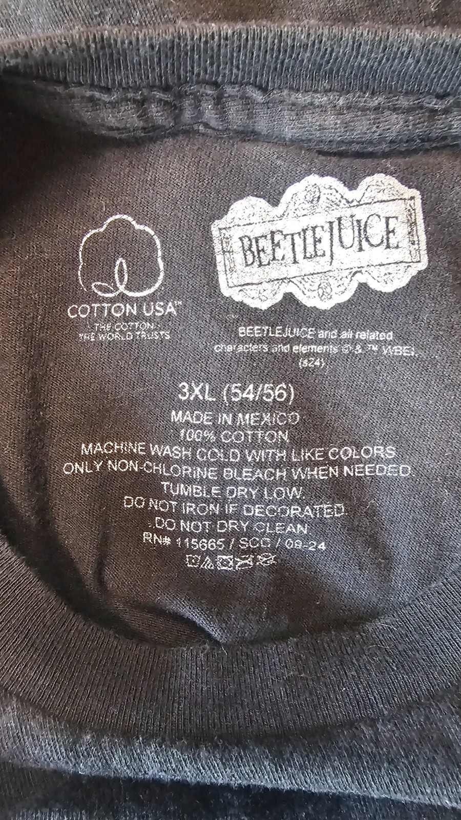 Read! Beetlejuice T-Shirt 3XL Black Graphic Tee Movie Horror Cult Classic Cotton gallery