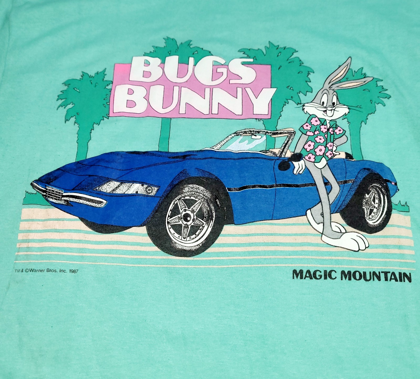 VTG 80s Bugs Bunny Miami Vice Looney Tunes 1987 Made In USA 80s L Teejays Tag gallery