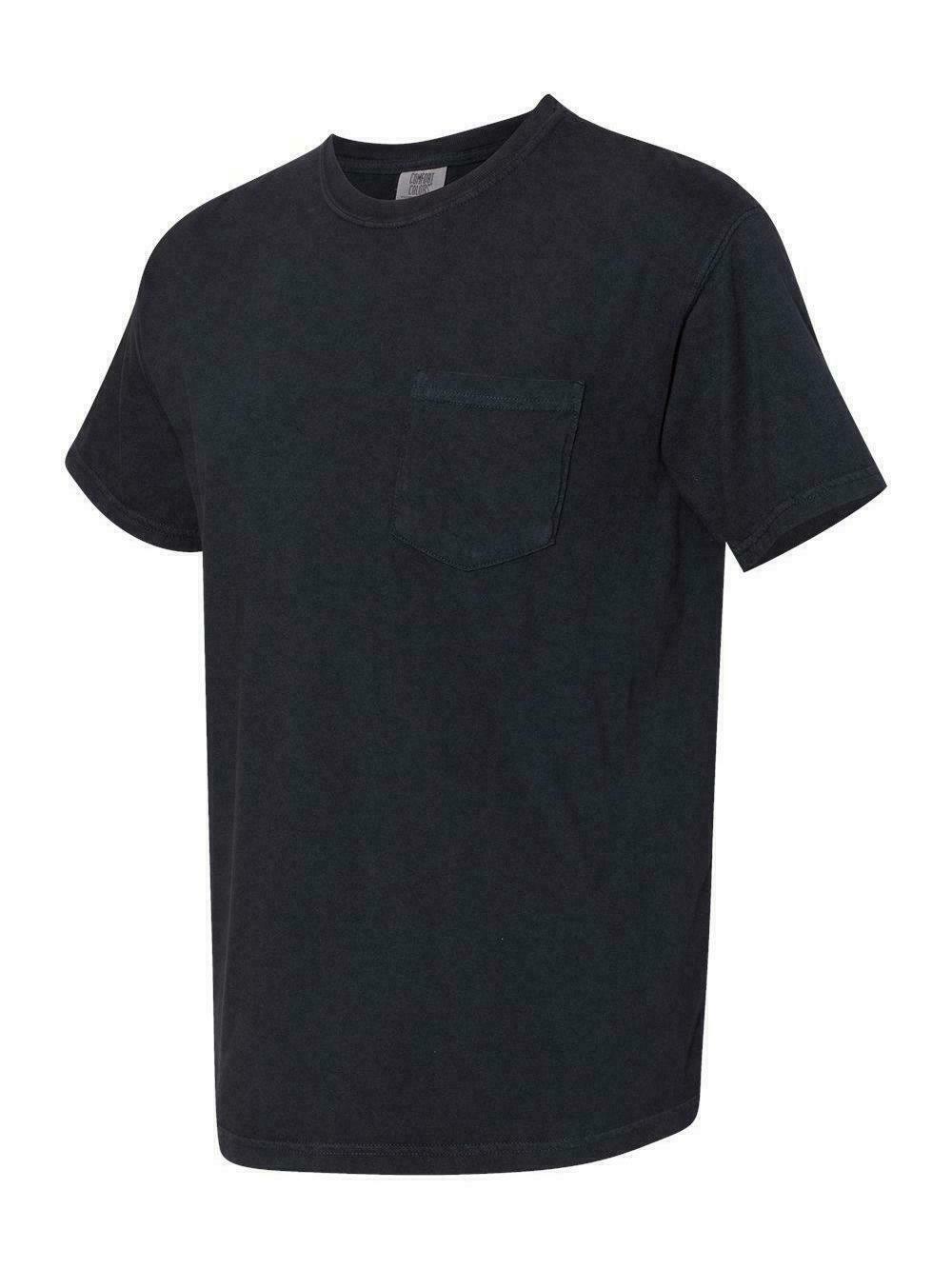 COMFORT COLORS 6030 Adult Pocket Tee - 3 First Quality Shirts - Assorted Colors gallery