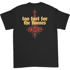 Men’s Bewitcher Flames Tee T-shirt Small Black