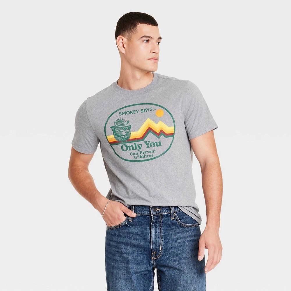 Goodfellow & Co Men’s Short Sleeve Graphic Tee Shirt X-LARGE Smokey Bear Says