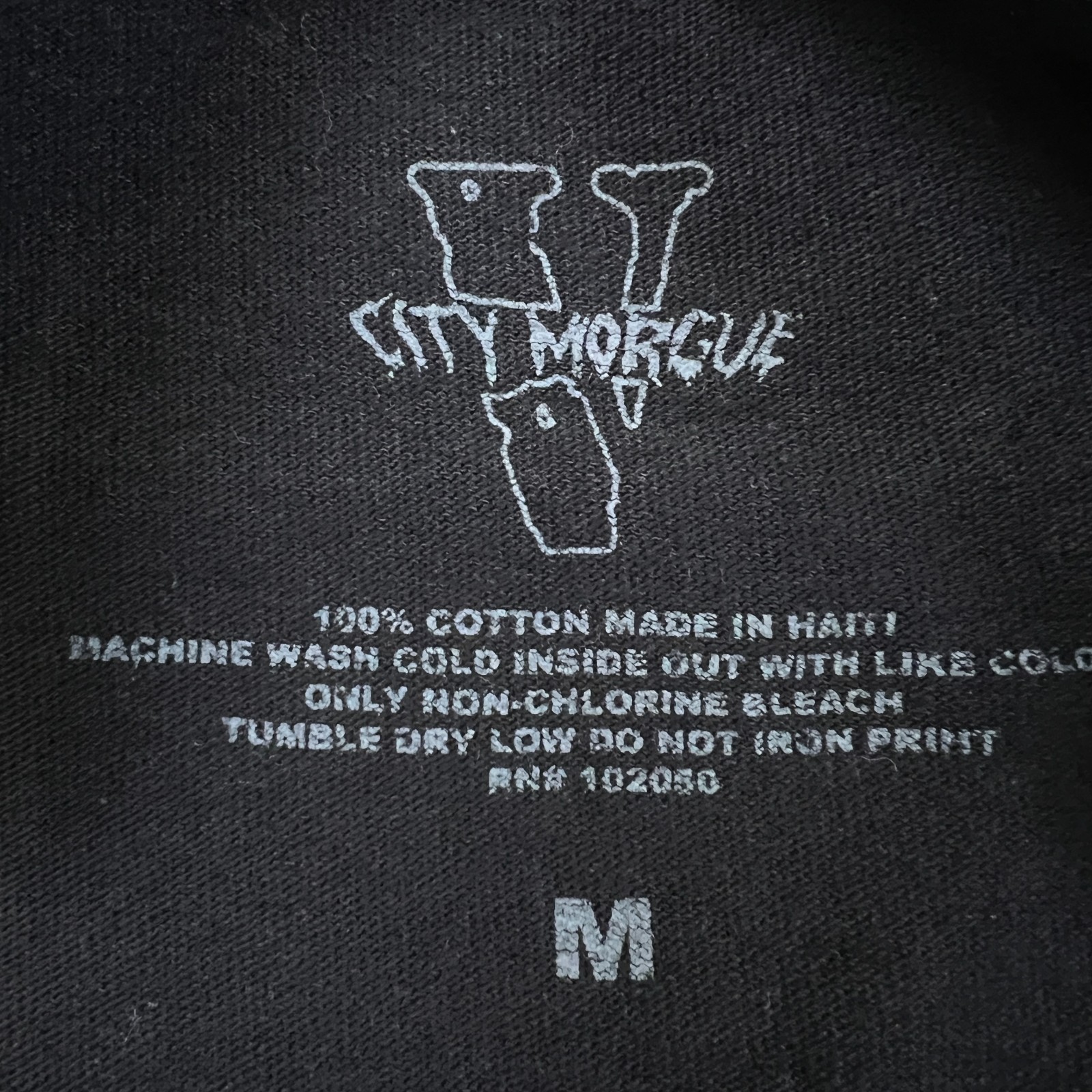 FW19 Vlone x City Morgue Dog T-Shirt Mens Medium Black Hip Hop Graphic T Shirt gallery