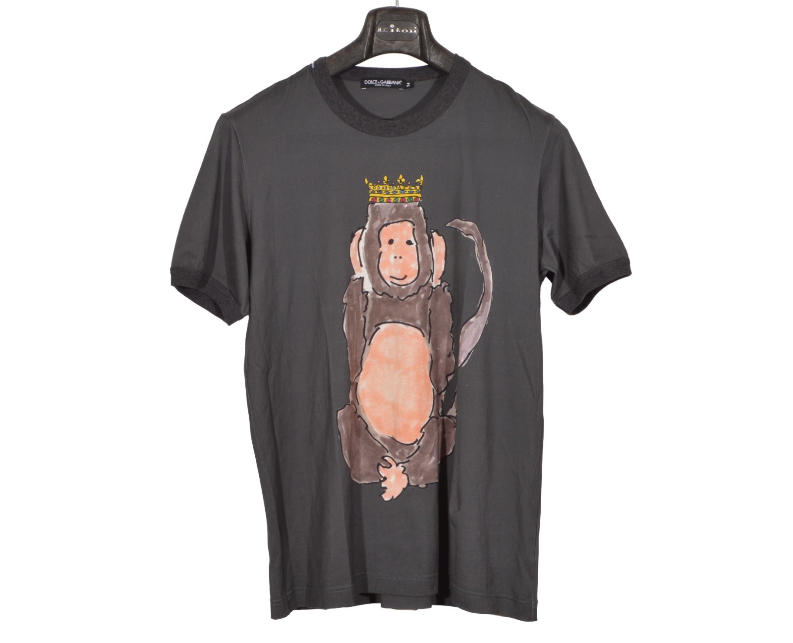 Amazing Men's Dolce & Gabbana T-Shirt 54IT L Gray Cotton AUTHENTIC gallery