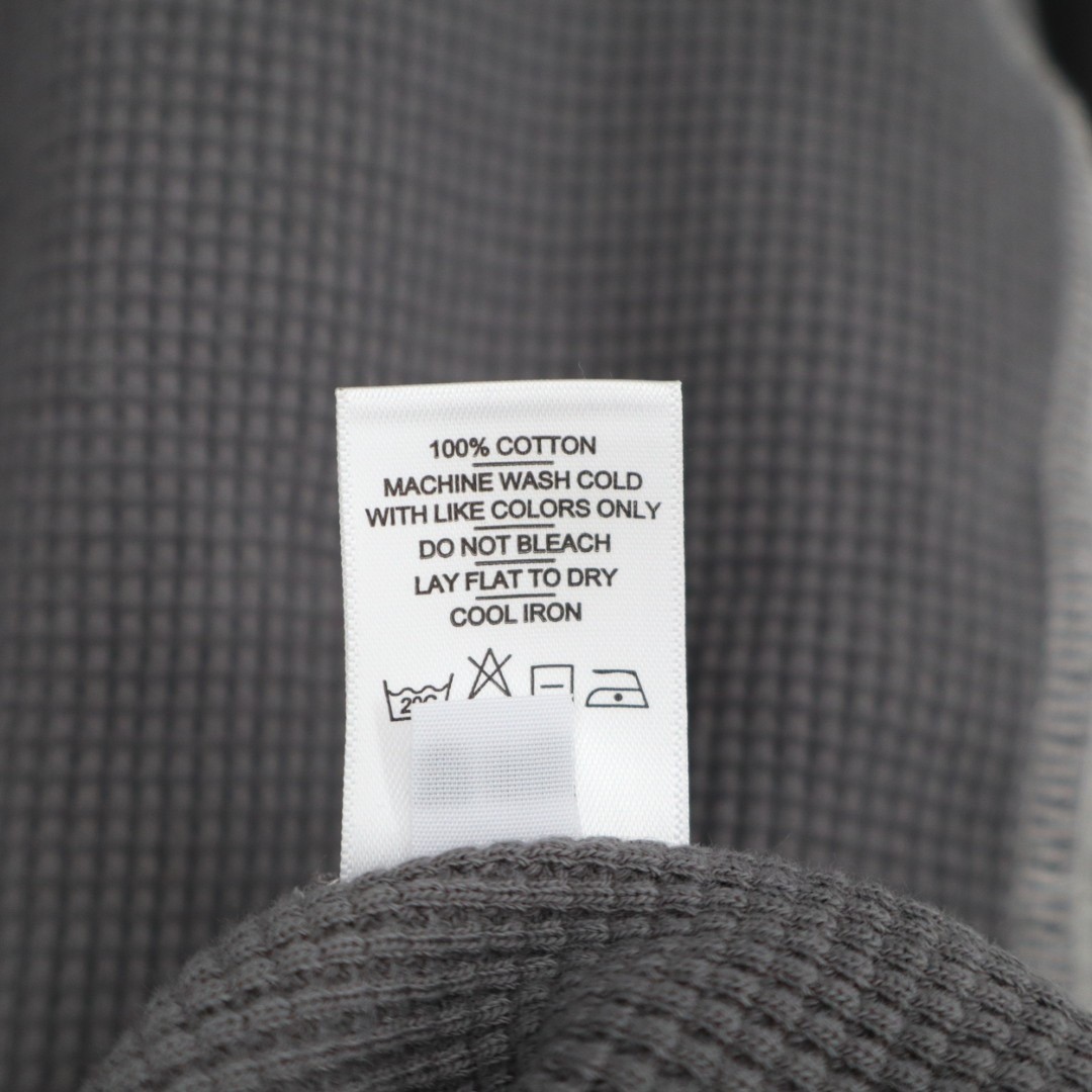 American Giant Colorblock Summit T-Shirt Mens Large Gray Waffle Knit Long Sleeve gallery