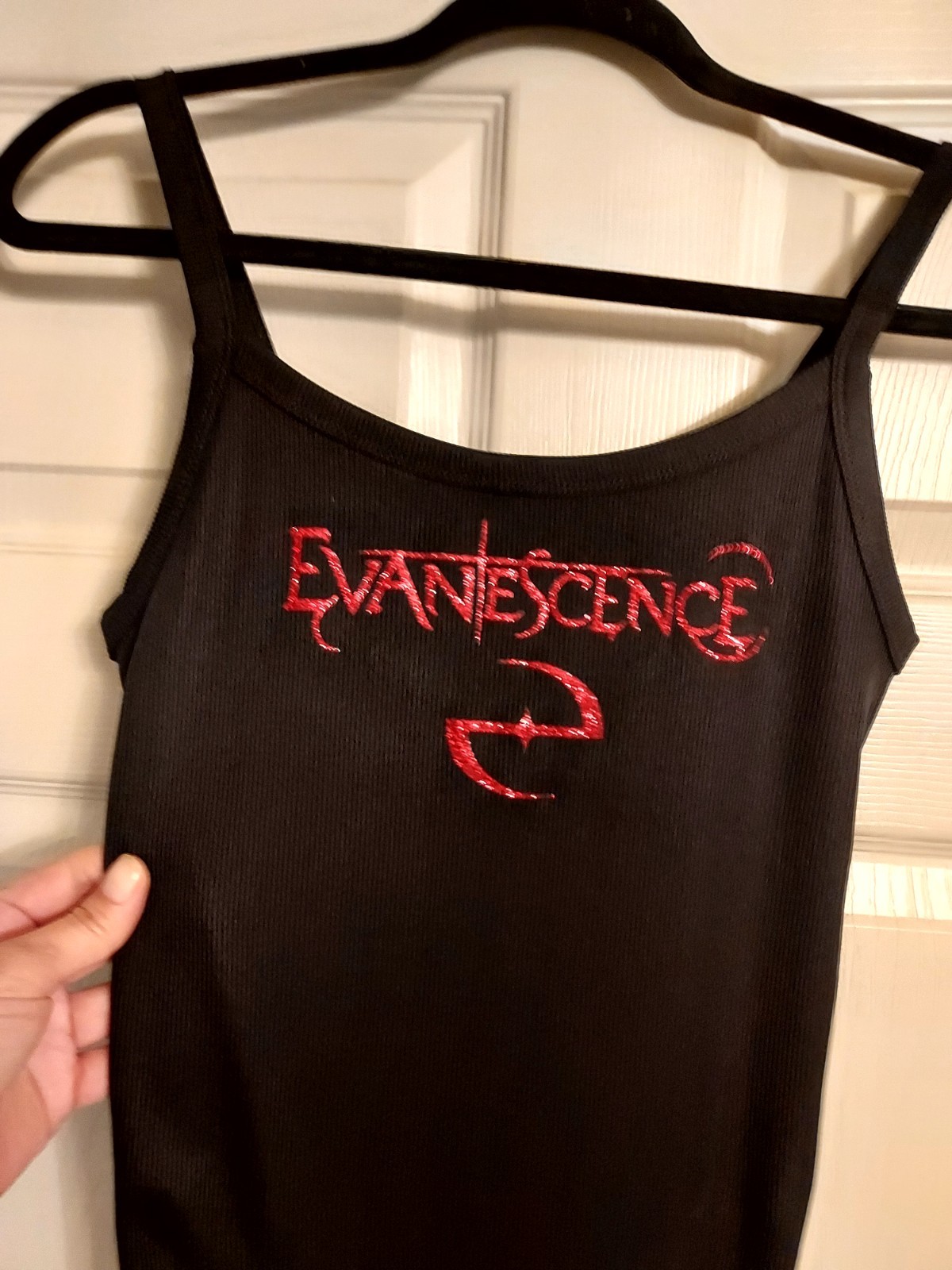 evanescence tank top Red Glitter evanescence crop top evanescence shirt XXs-2xl gallery