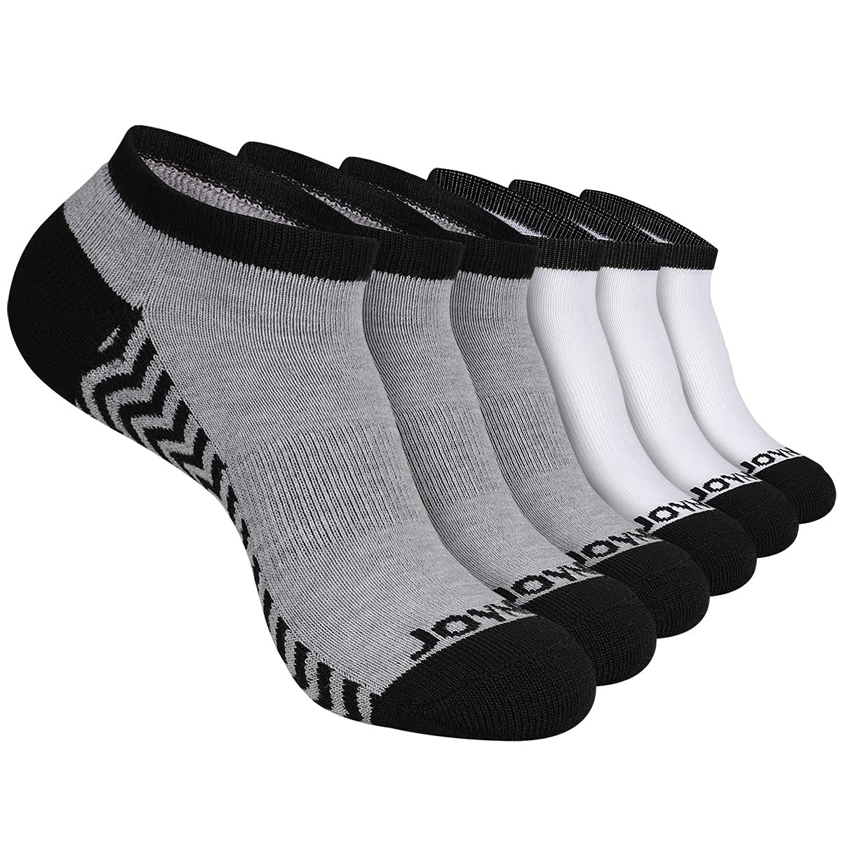 Womens Athletic Ankle Socks 6 Pack Comfort Cushion Low Cut Running Footwear