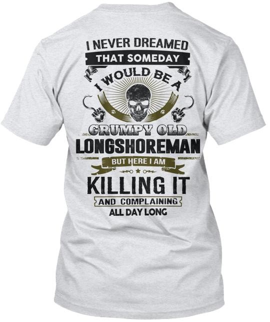 Longshoreman Tee T-Shirt Made in the USA Size S to 5XL
