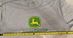 John Deere Men’s T-Shirt Construction Green Logo Mens Tractor Deer Farm 2XL NWOT