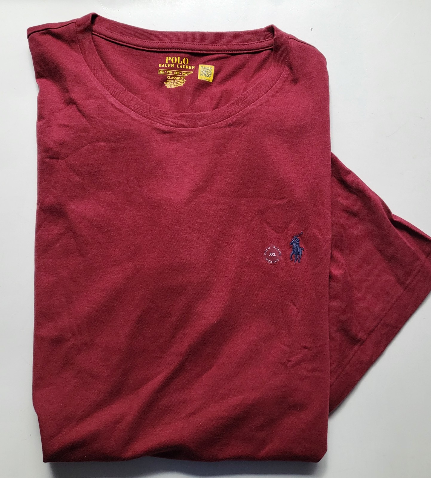 Men`s POLO RALPH LAUREN crew neck T-shirt Classic Fit Size L XL 2XL Navy Blue gallery