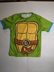 Nickelodeon Mens s/m all over print Leonardo athletic TMNT Ninja Turtles shirt
