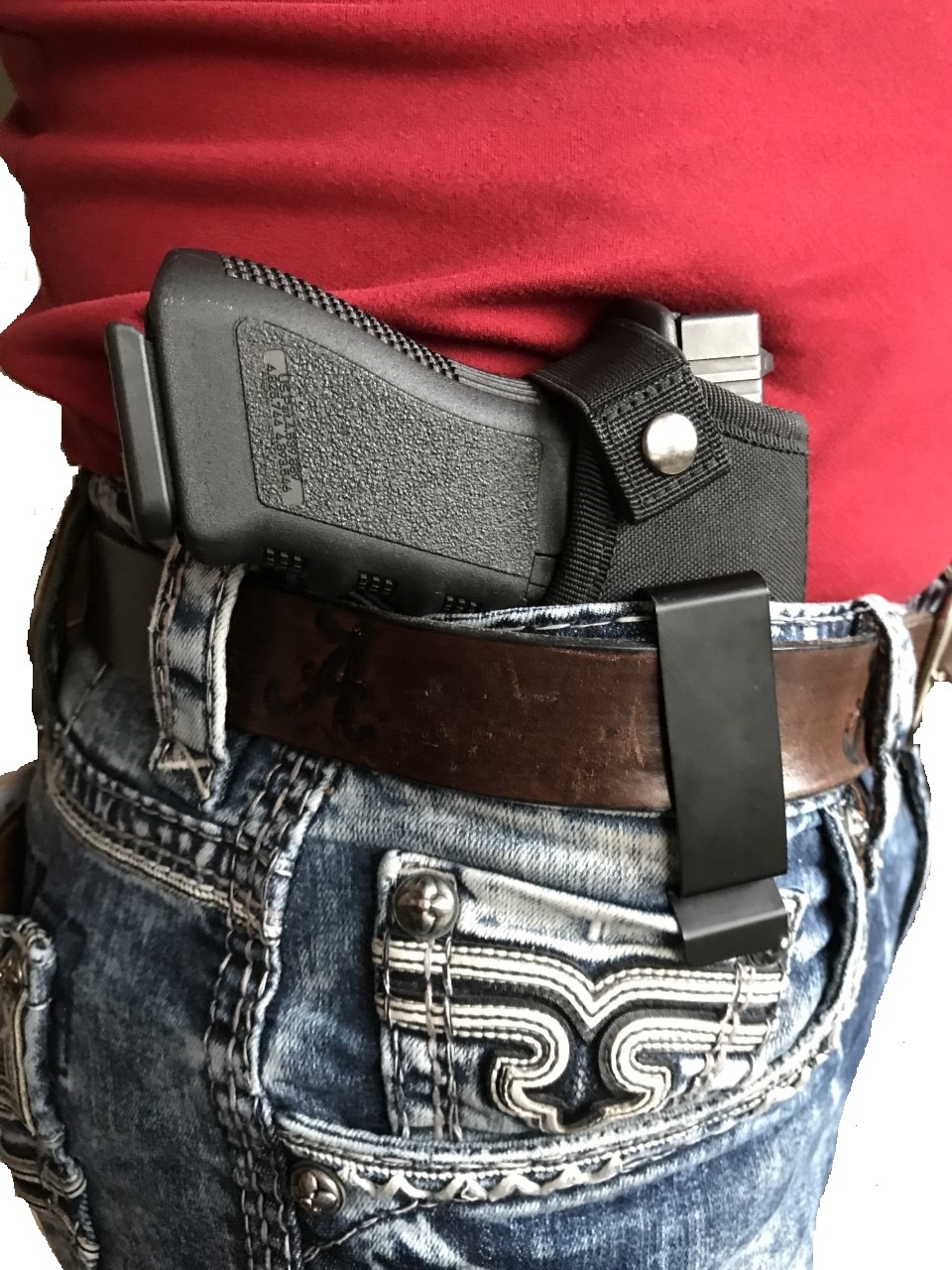 IWB Nylon Hip Holster For Springfield Armory XD E 9mm with 3.8 in barrel