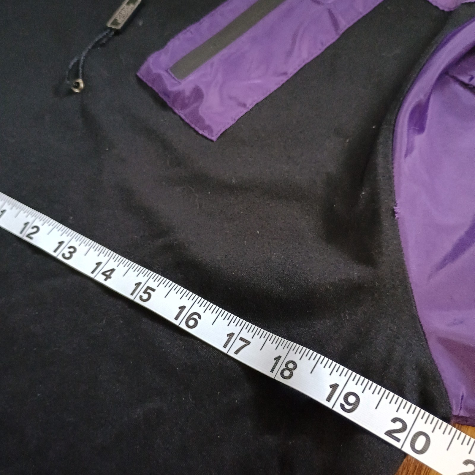 Black & Purple - American Stitch - Small Shoulder/Chest Pocket - Color Block gallery