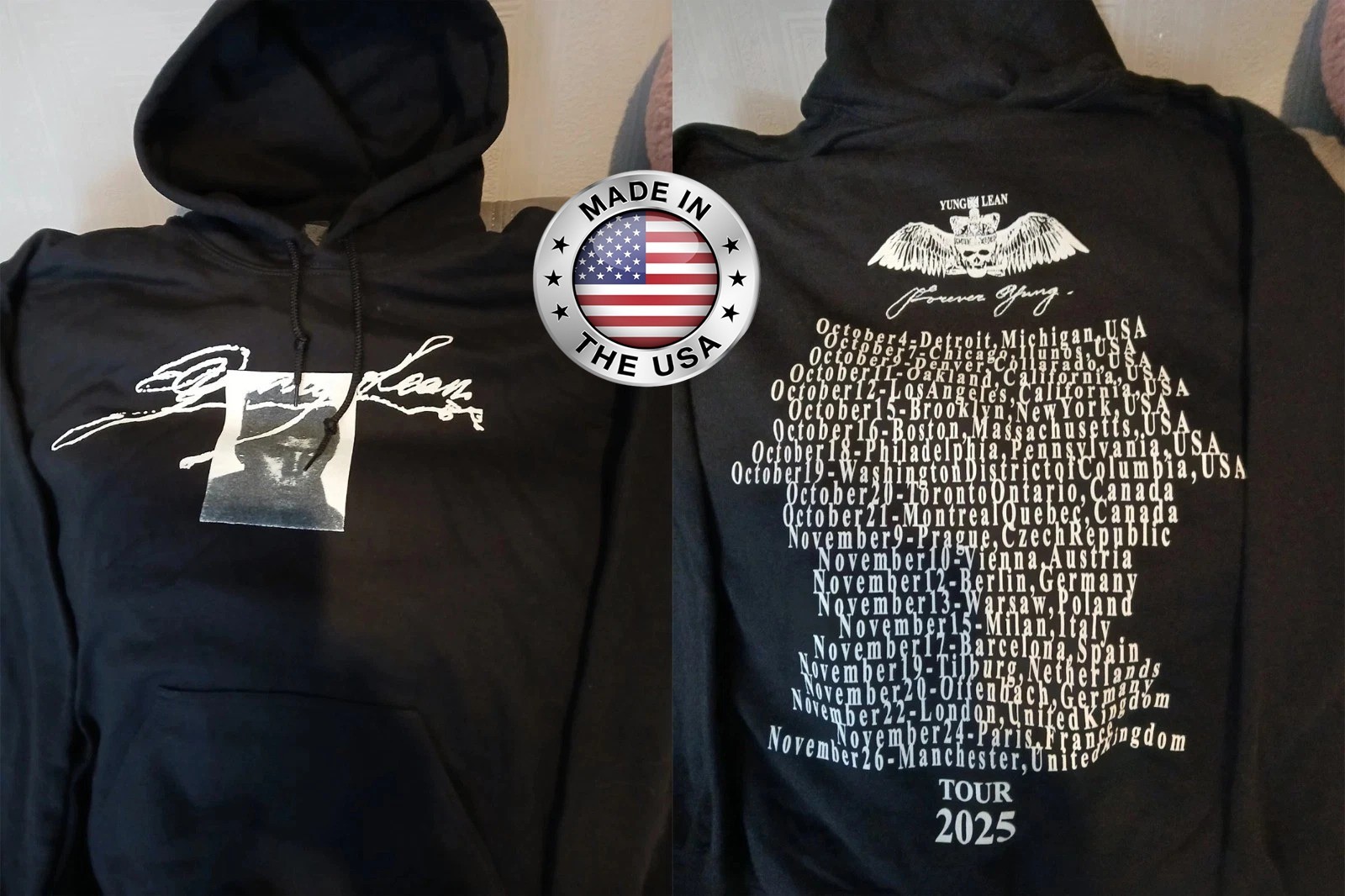 SALE!1 Yung Lean Forever Yung 2025 Tour Hoodie gallery