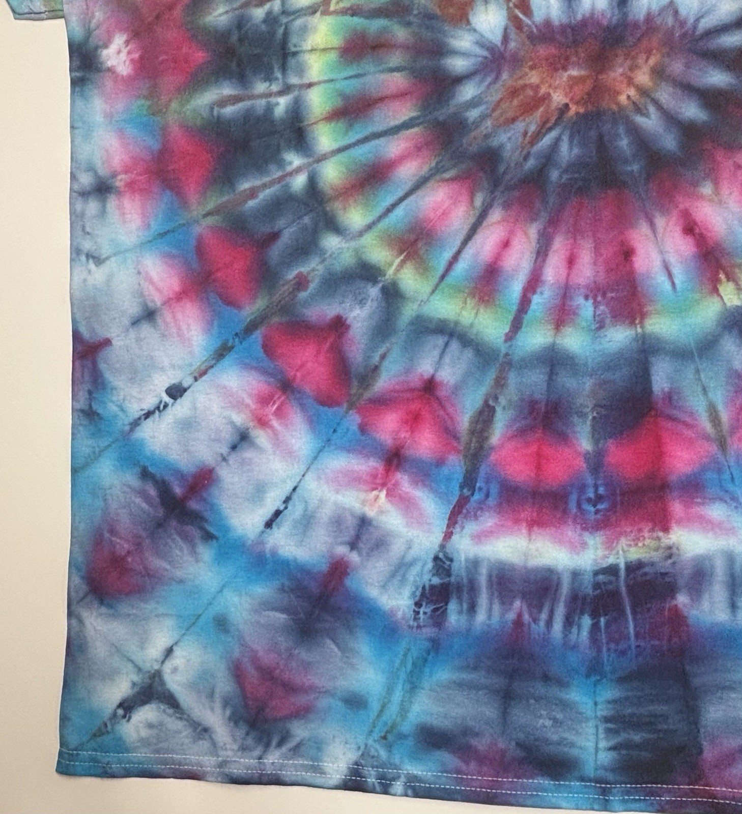 Handmade Ice Tie Dye Adult T-Shirt Unisex Size XL Multicolored Gildan Tee NEW gallery