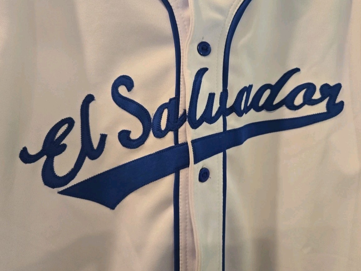 El Salvador Baseball Jersey El Salvador Stitched Size- Large gallery