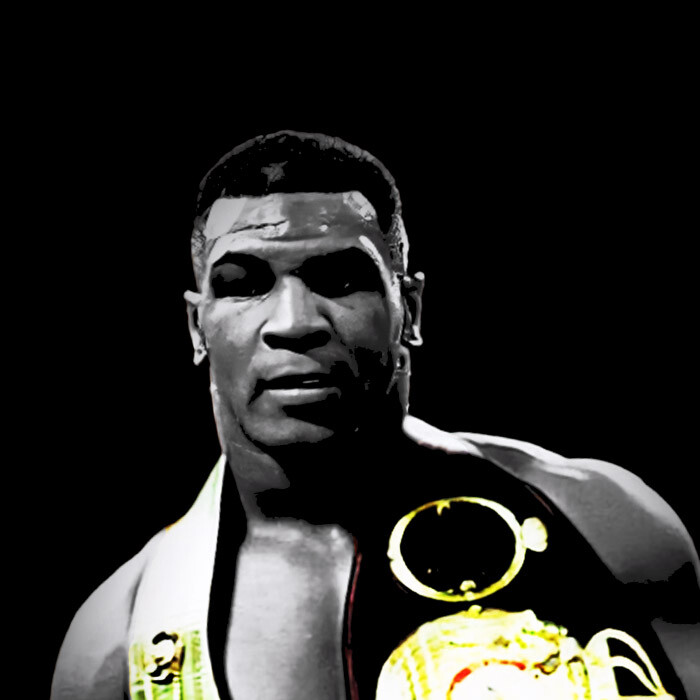 Mike Tyson Undisputed World Heavyweight Champion Belts Vintage Graphic T-Shirt gallery