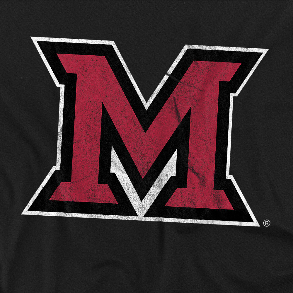 Miami University Adult T-Shirt Primary Miami University Ohio Logo, Black, S-5XL gallery