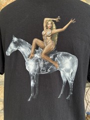 Beyonce Renaissance Horse Pose 3 Limited Edition Black T-Shirt Unisex Small