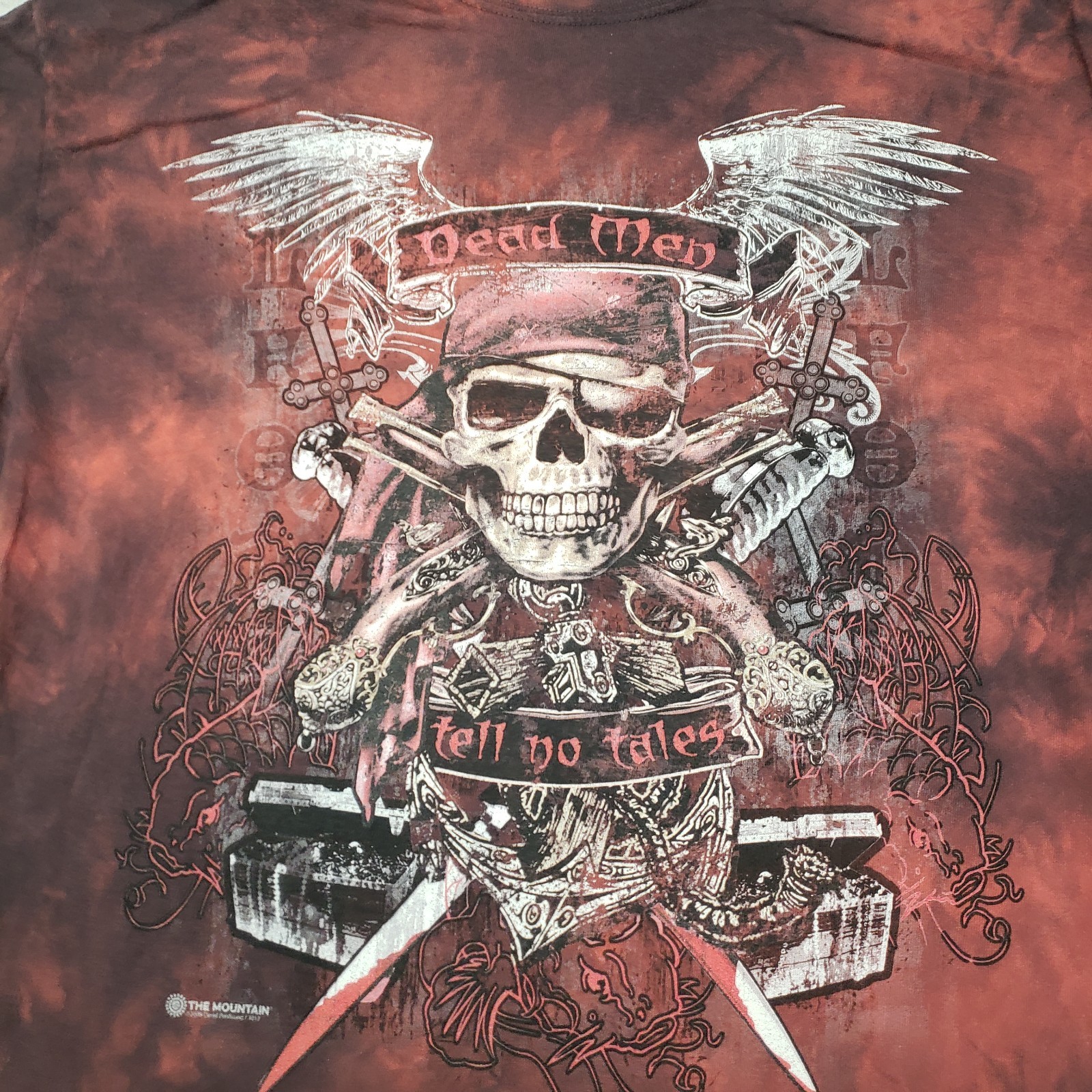 The Mountain Shirt Mens XL Red Short Sleeve Tie Dye gallery
