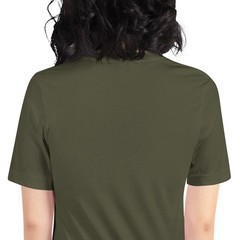T-shirt kaki coton imprimé vortex