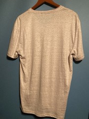 John Varvatos Light Pink/ Salmon V-Neck Tee. Large,W 21 L29 Made In Morocco.