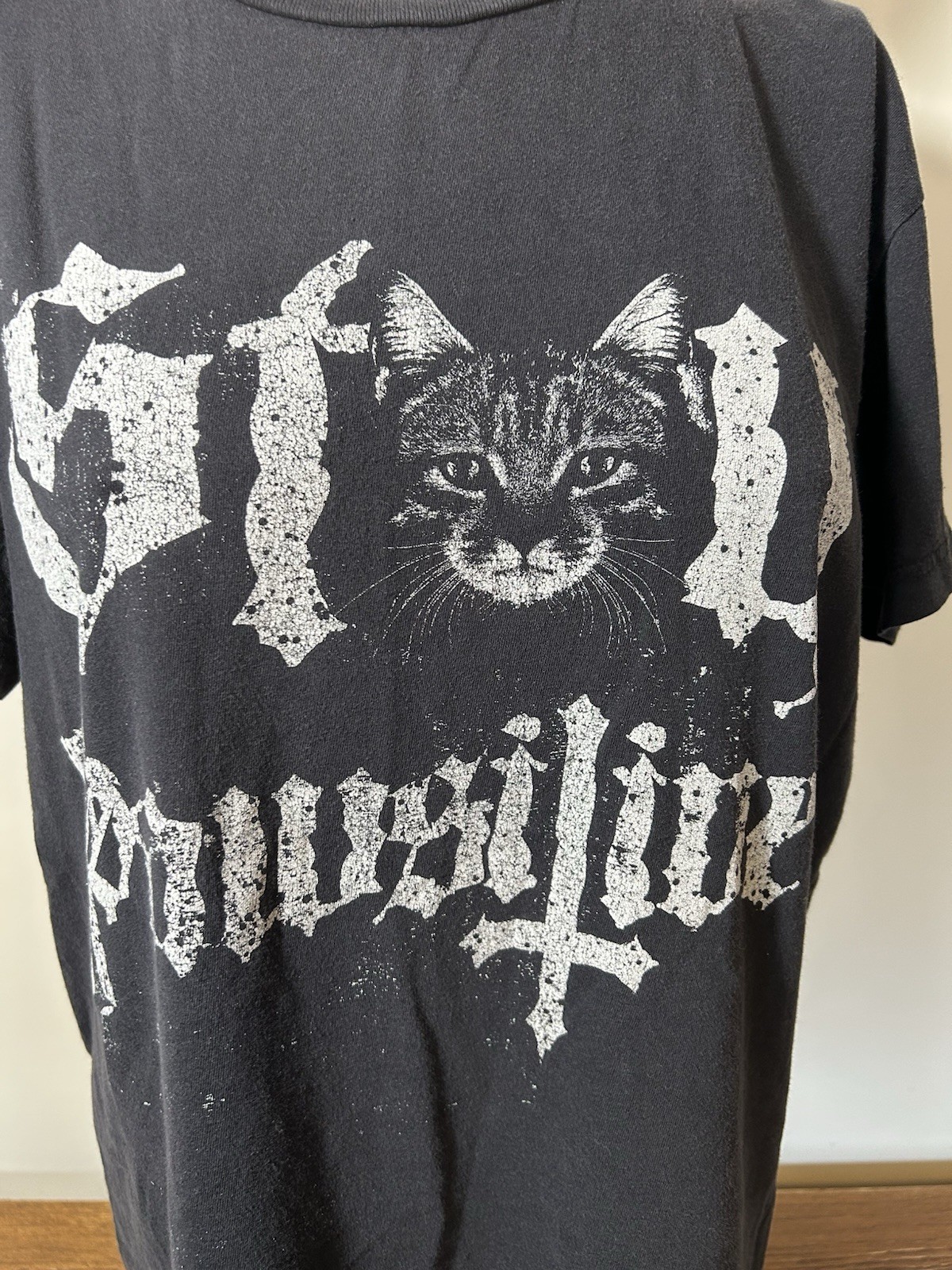 Blackcraft Cult Vintage Stay Pawsitive Cat Shirt Size Small gallery