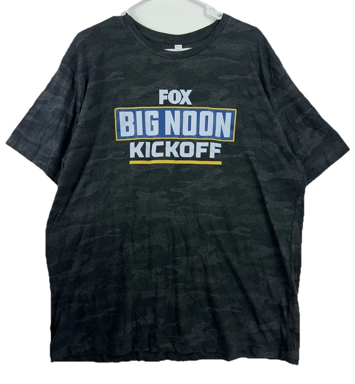 Fox BIG NOON Kickoff Barstool Men’s XL Gray Camo Cotton Poly Blend T-shirt gallery