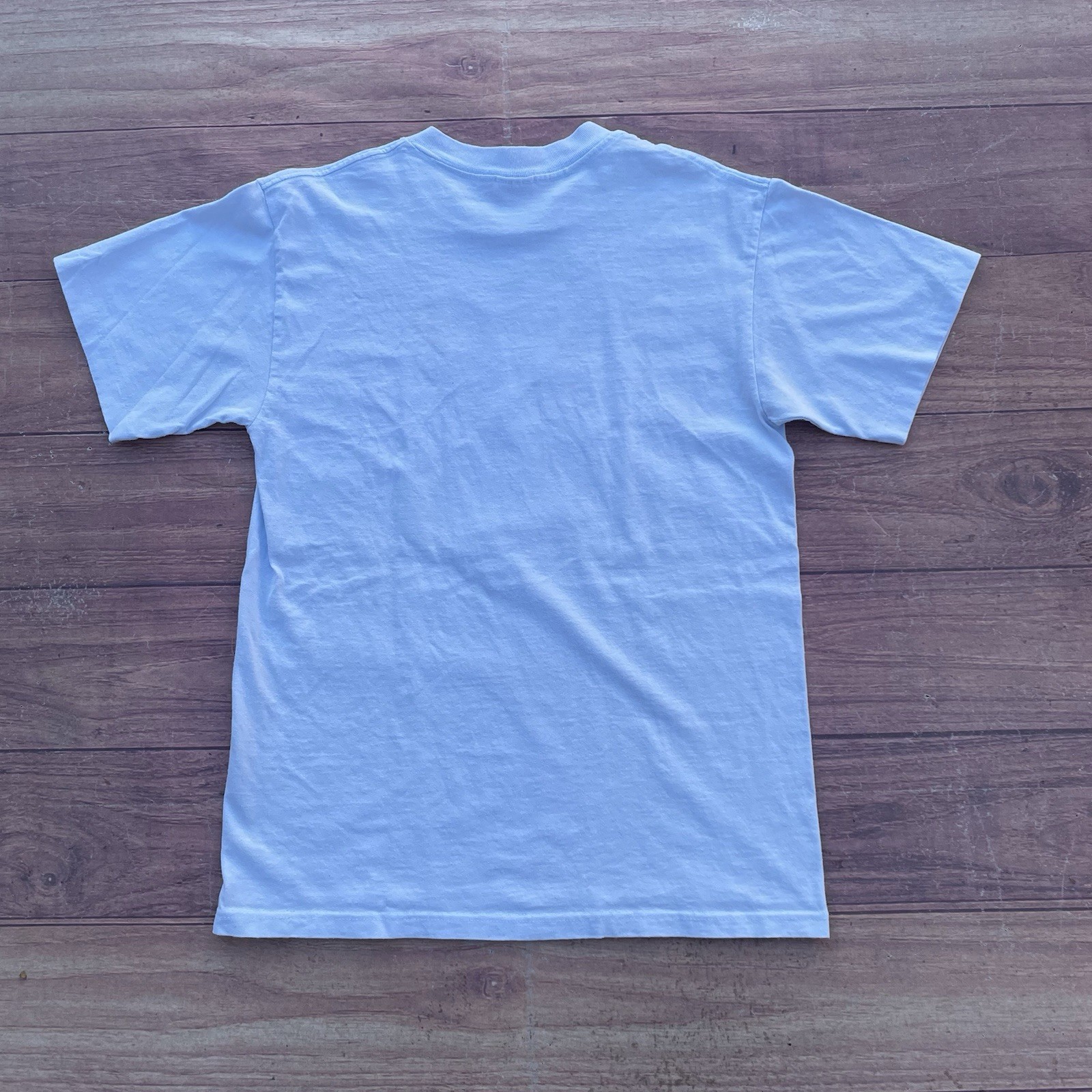 Vintage 90s RARE Corgi Great Britain Animal Dog Breed Shirt Size M Sky Blue Tee gallery