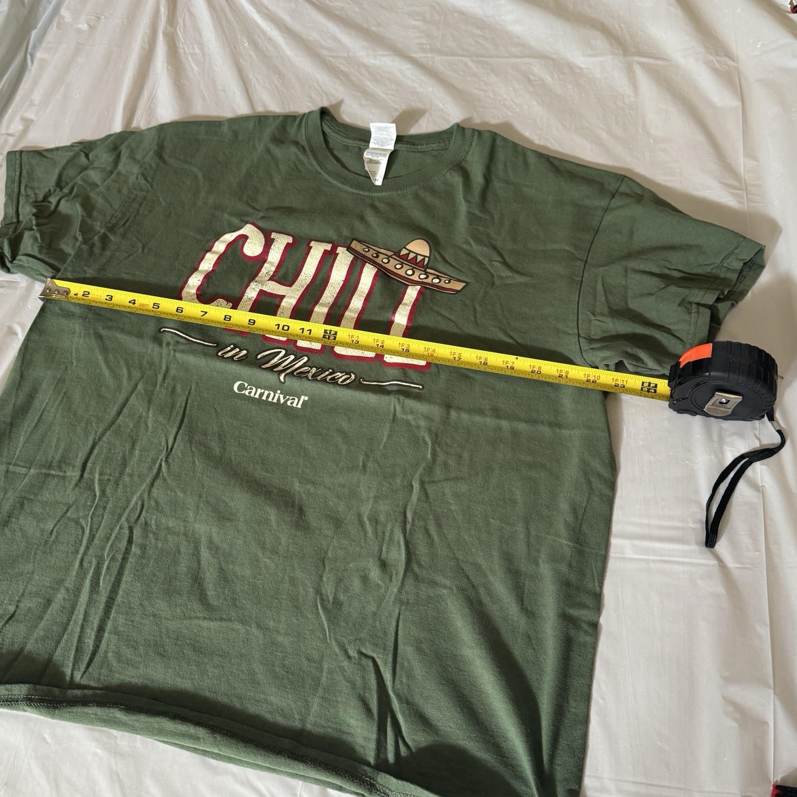 Carnival Chill In Mexico T Shirt XL Green gallery