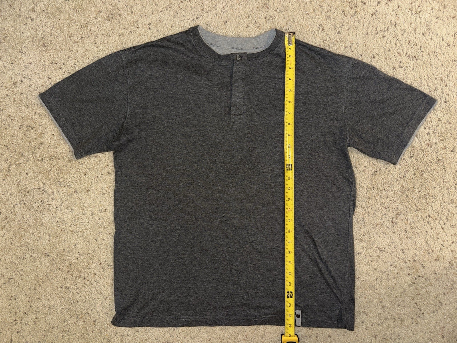 Set Of 2 Men’s Large T-shirts. Burnt Orange And Dark Grey gallery
