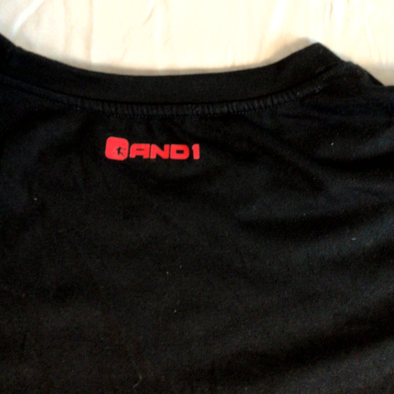 And1 Men's T-Shirt Large Black Red Graphic Streetwear Stop Sweating Me Pullover gallery
