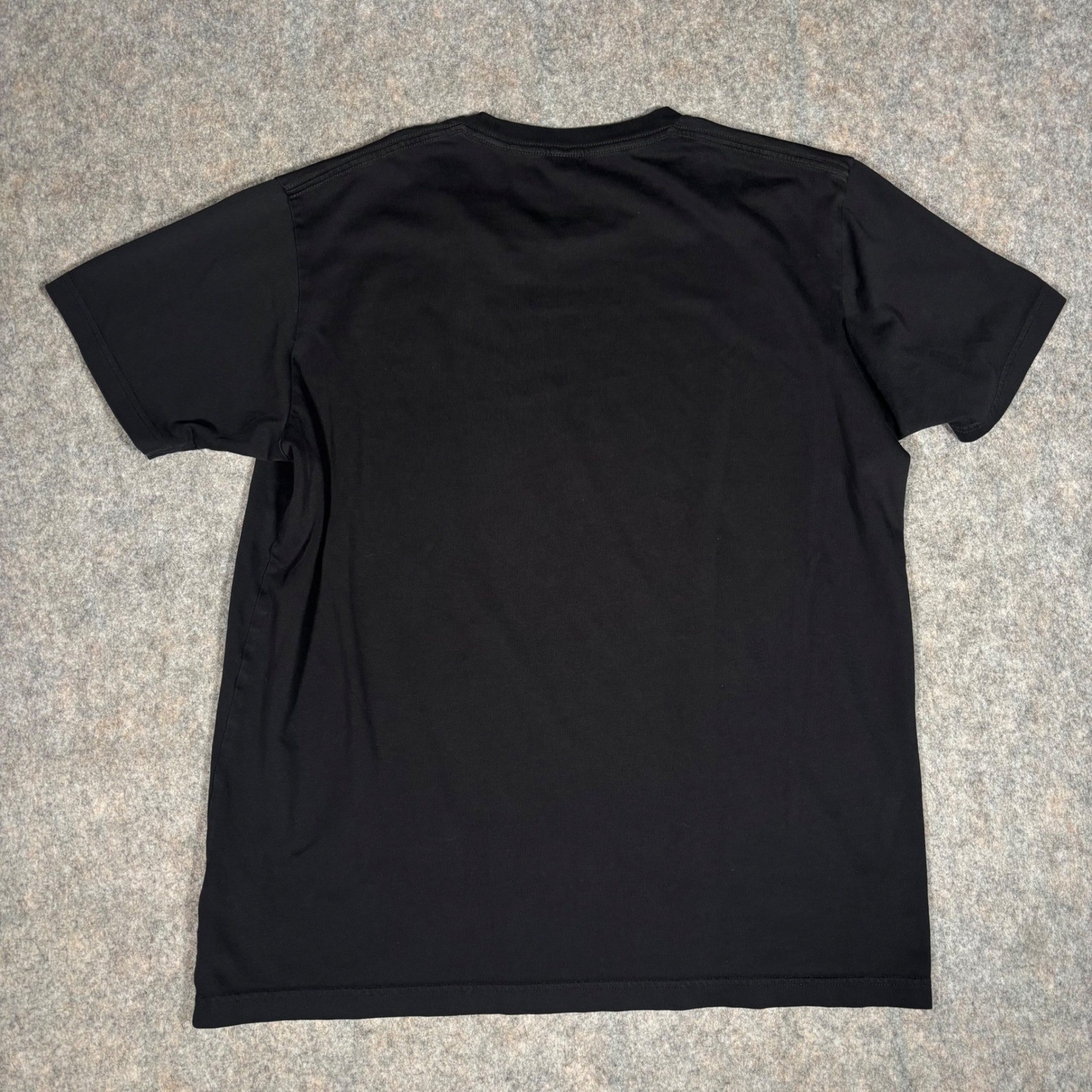Uniqlo T-Shirt Mens Large Black Cotton Blend Short Sleeve Crew Neck 455357 6739 gallery