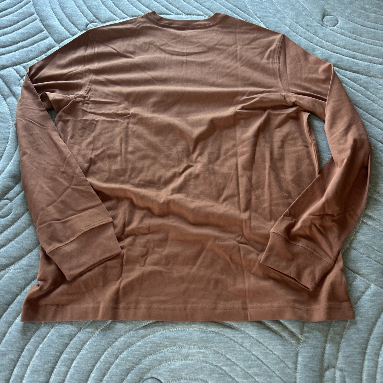 George Men's Crew Neck Long Sleeve T-Shirt Adobe Brown Size L (42-44) NWT gallery