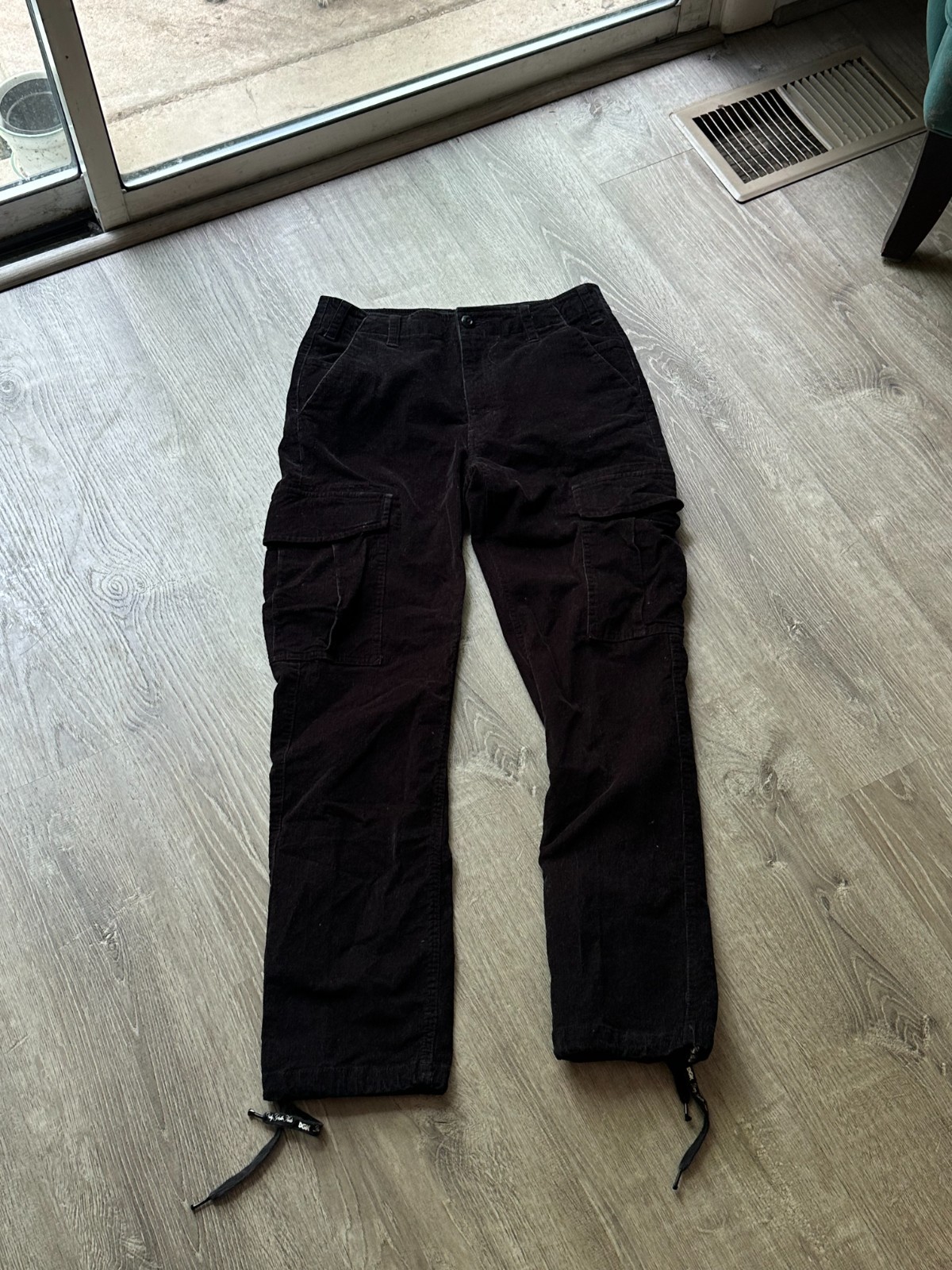 DGK Pants Mens 28x29 OG Cargo Corduroy Skater Y2K Grunge Black gallery