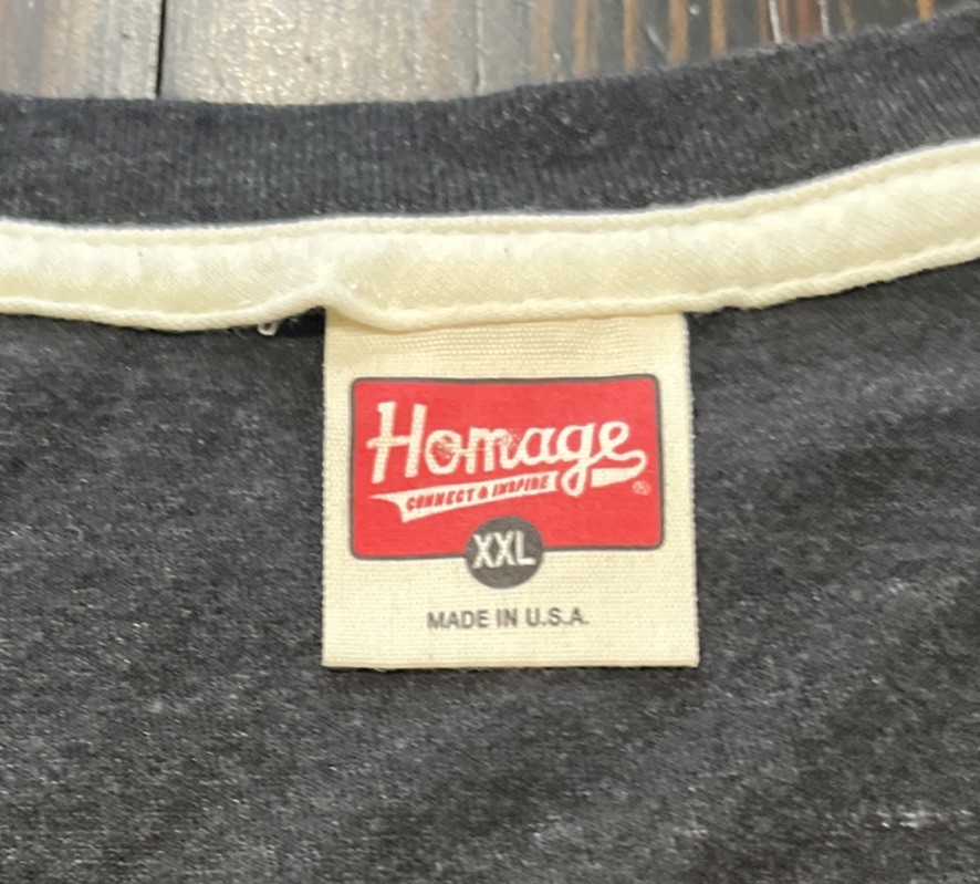 Homage Chicago Bulls T Shirt Men’s 2XL Dark Gray Polyester Cotton Rayon gallery